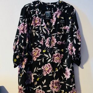 TORRID SIZE 2 FLORAL 34” HARPER SHIRT